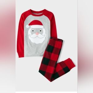 Santa Christmas Pajamas Unisex Size 7 NWT